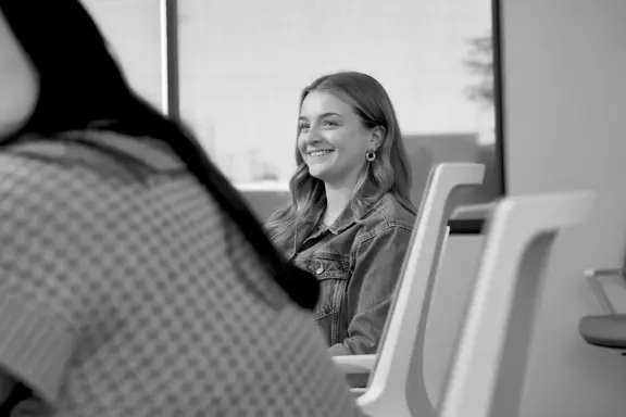 Young woman smiling